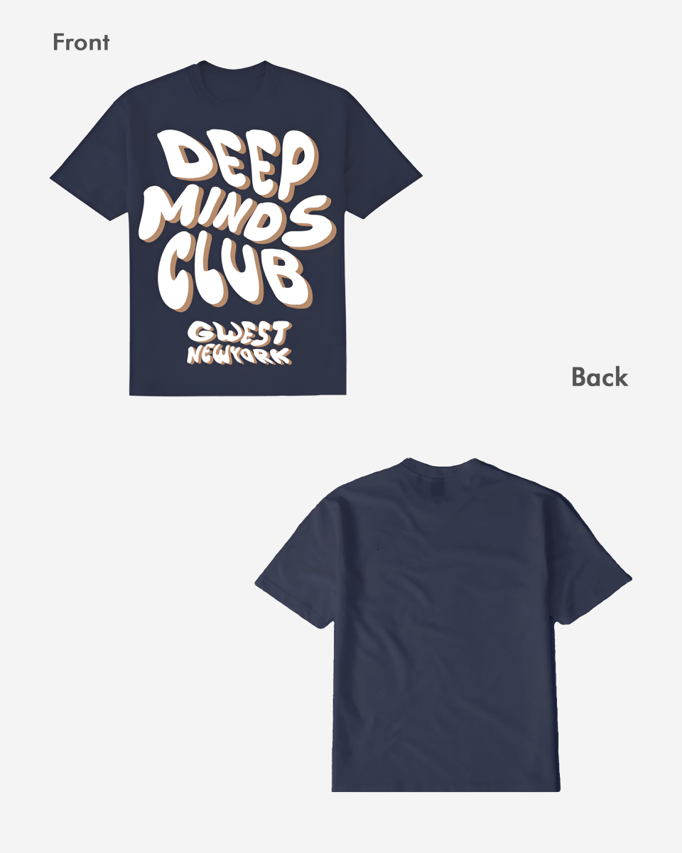 G West Deep Mind Club Distress graphic tee Big and Tall - G West