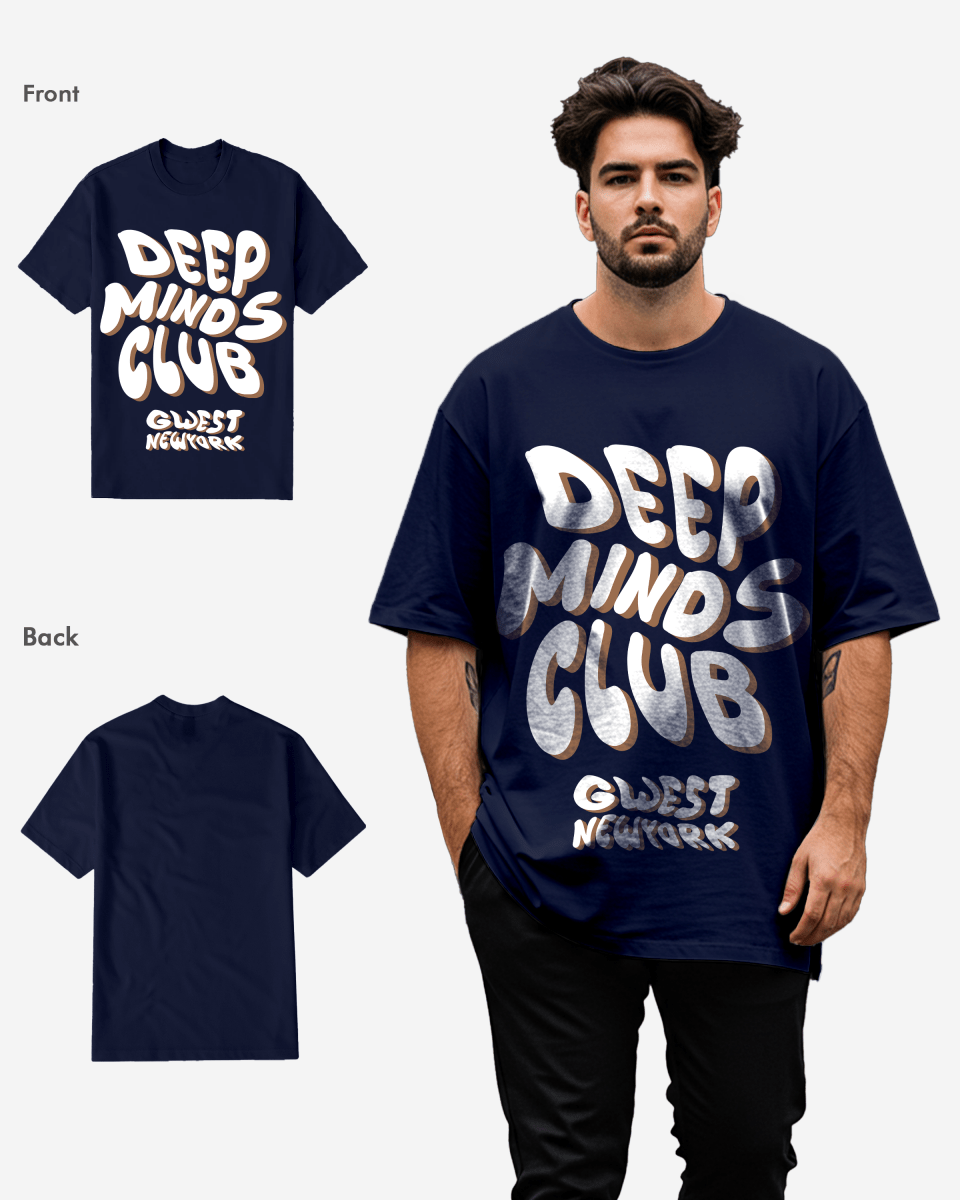 G West Deep Mind Club Distress graphic tee Big and Tall - G West