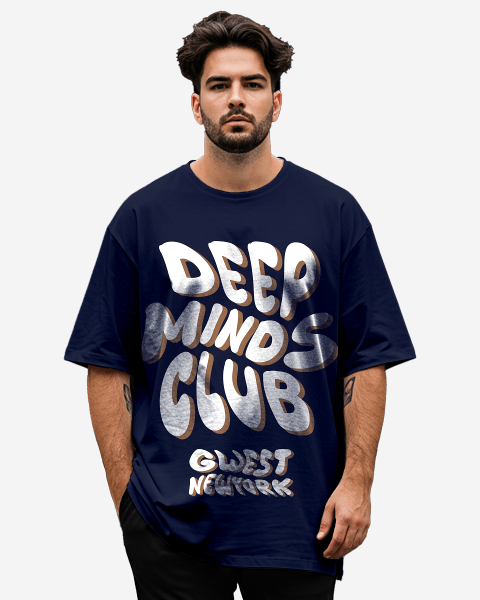 G West Deep Mind Club Distress graphic tee Big and Tall - G West