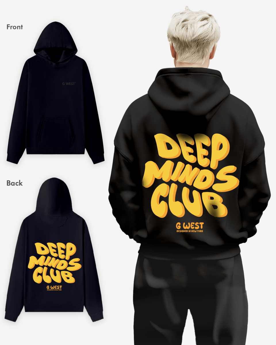 G West Deep Minds Club Hoodie : Gwhlhd9026 - 2 Colors - G West