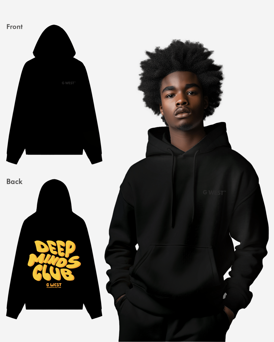 G West Deep Minds Club Hoodie : Gwhlhd9026 - 2 Colors - G West