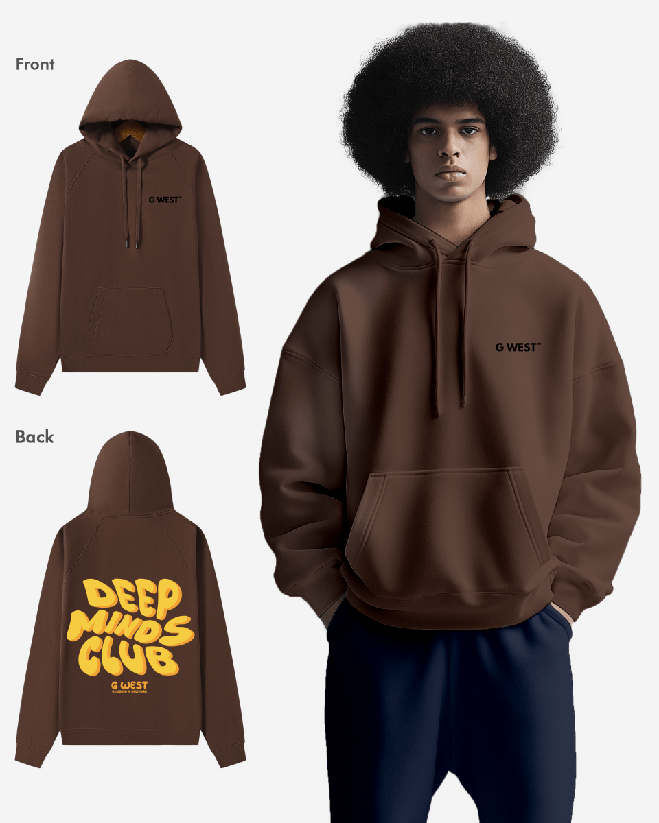 G West Deep Minds Club Hoodie : Gwhlhd9026 - 2 Colors - G West