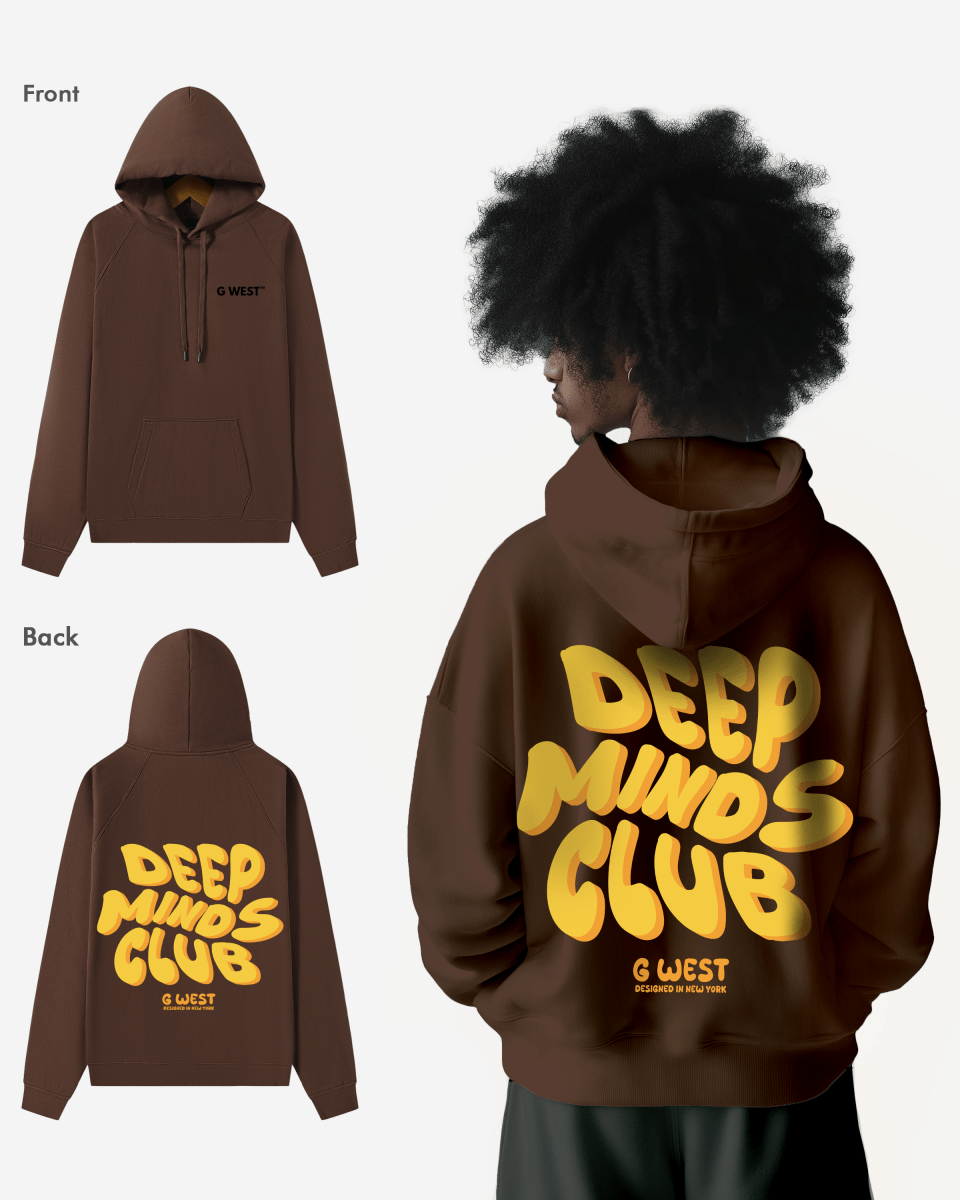 G West Deep Minds Club Hoodie : Gwhlhd9026 - 2 Colors - G West