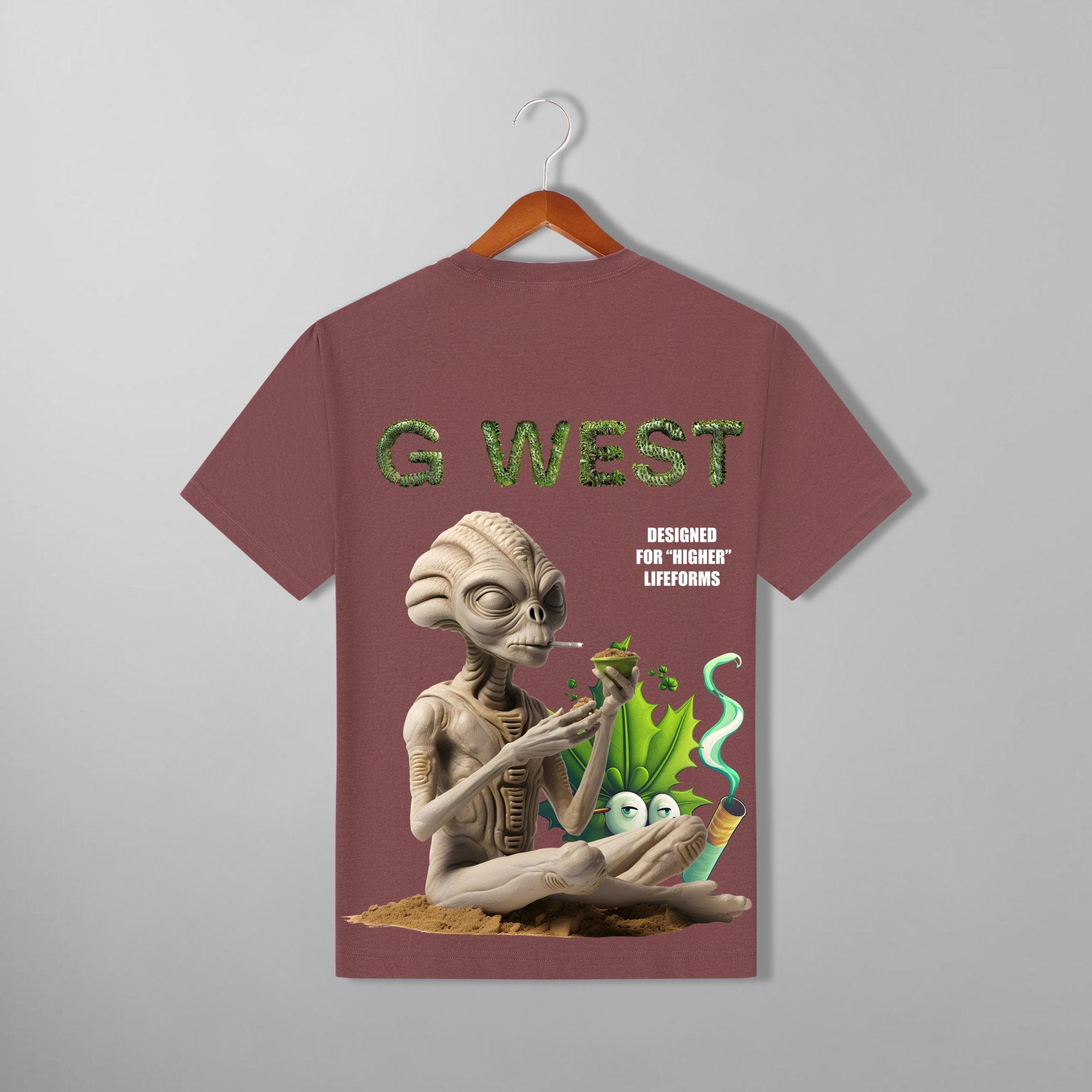 G WEST DESIGNED FOR HIGHER LIFEFORMS TEE - G West