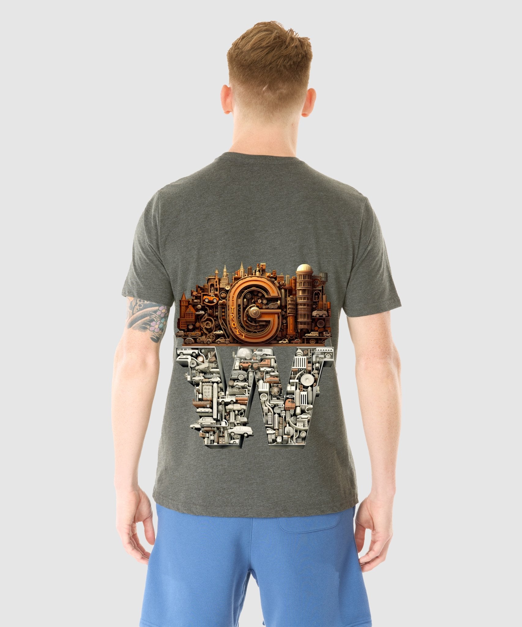 G WEST DETROIT MOTORCITY T-SHIRT - 12 COLORS - G West