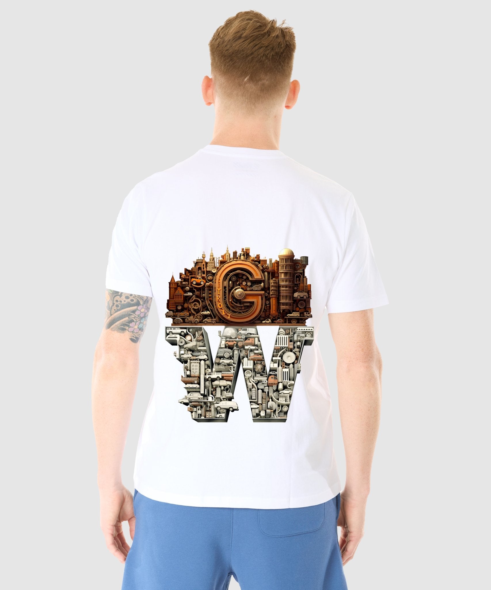 G WEST DETROIT MOTORCITY T-SHIRT - 12 COLORS - G West