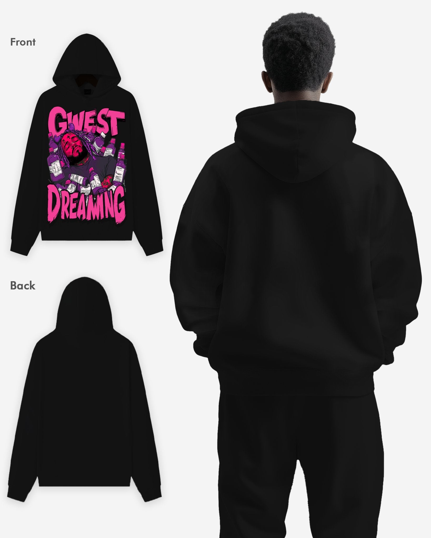 G WEST DREAMING OVERSIZE HOODIE - G West