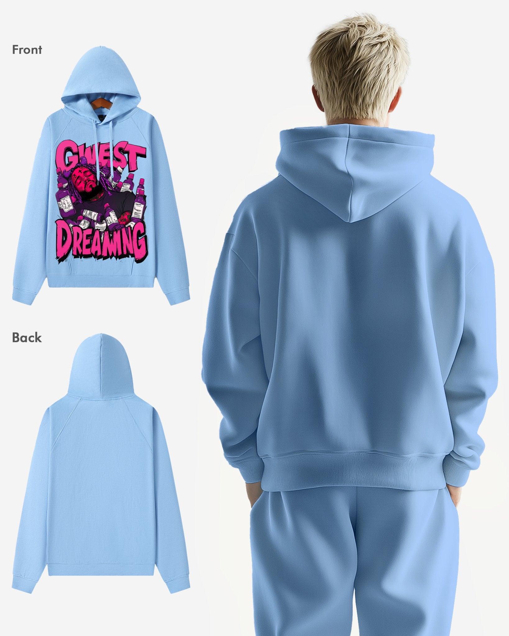 G WEST DREAMING OVERSIZE HOODIE - G West