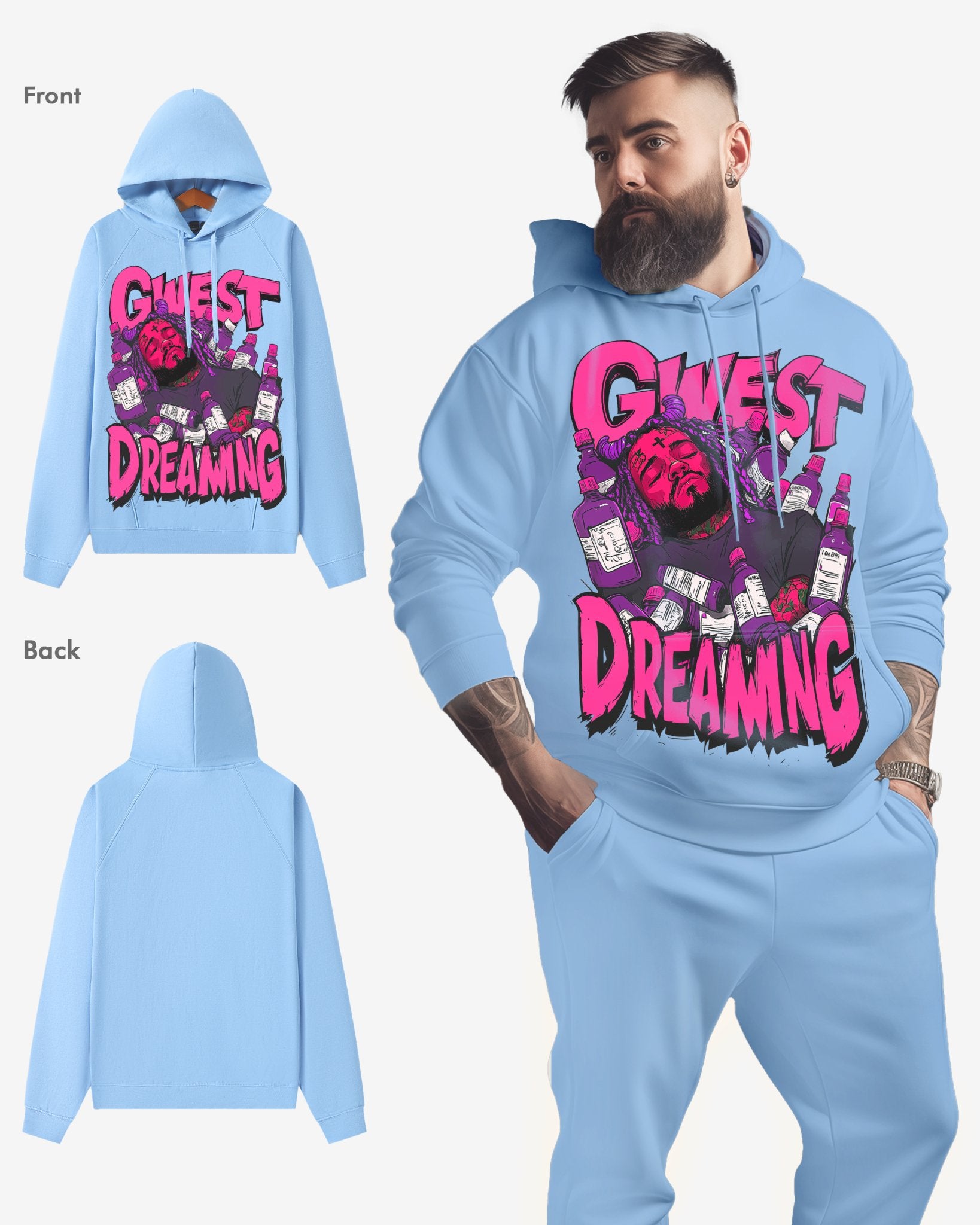 G WEST DREAMING OVERSIZE HOODIE - G West