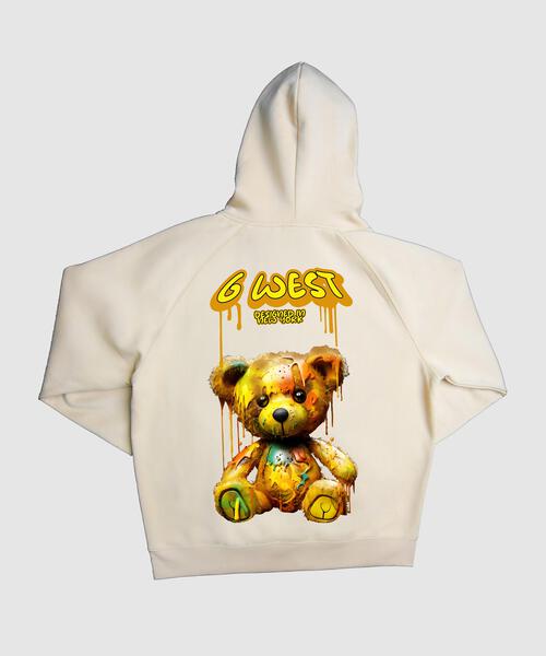 G WEST DRIP BEAR HOODIE MENS STYLE : GWHLHD9007 - 4 COLORS - G West