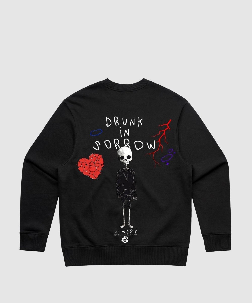 G West Drunk In Sorrow Heavy Premium Crewneck - 6 Colors - G West