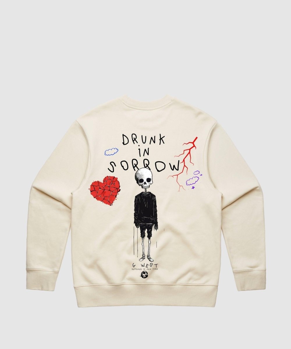 G West Drunk In Sorrow Heavy Premium Crewneck - 6 Colors - G West