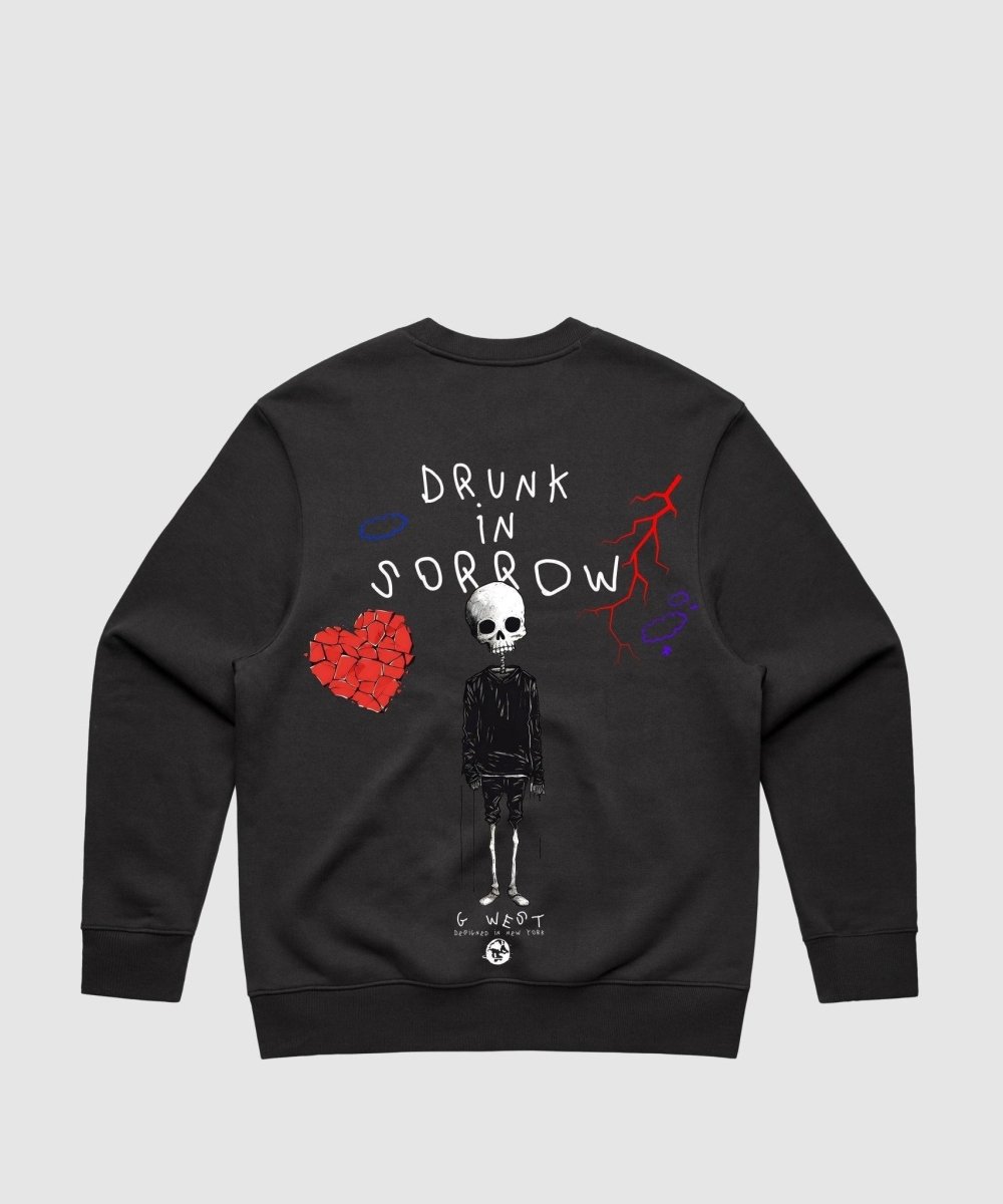 G West Drunk In Sorrow Heavy Premium Crewneck - 6 Colors - G West