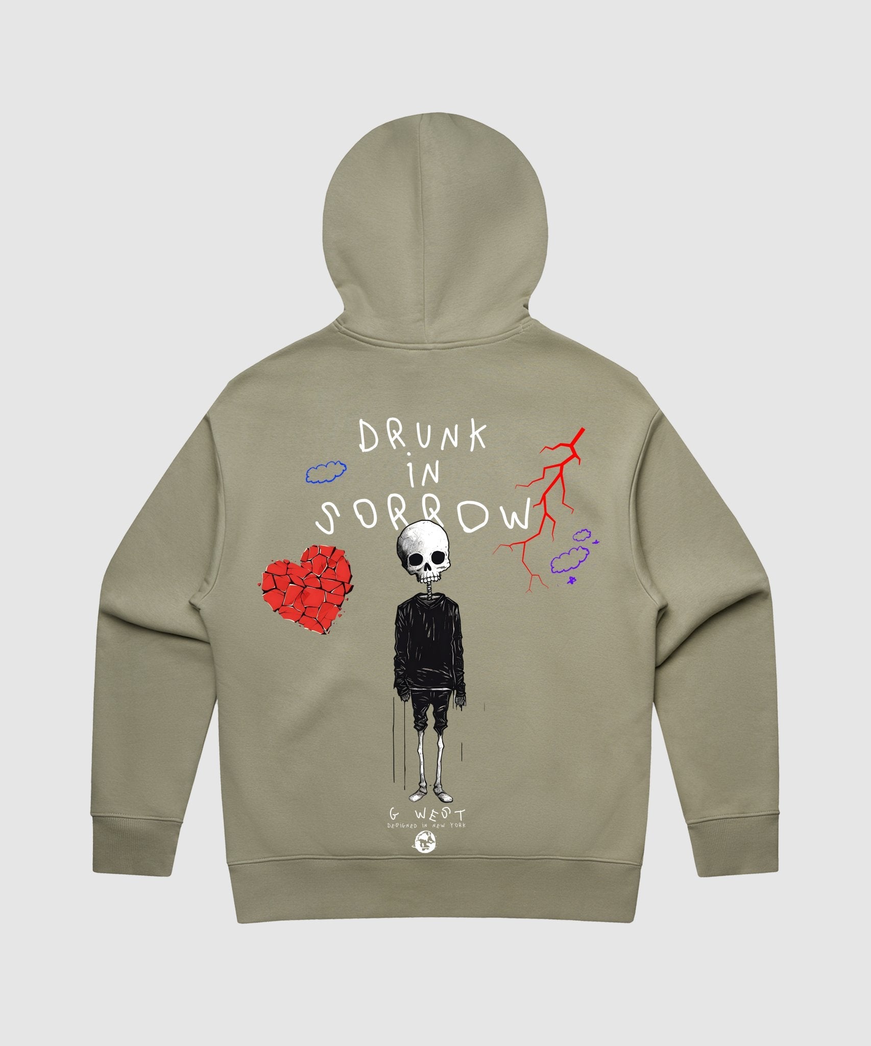 G WEST DRUNK IN SORROW HEAVY PREMIUM HOODIE - 6 COLORS - G West