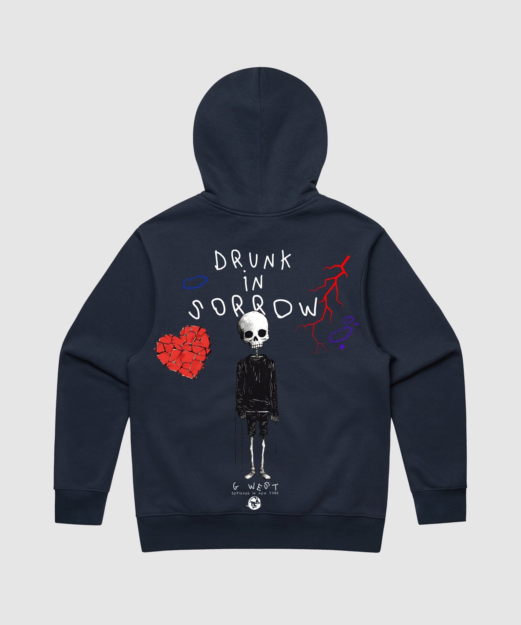 G WEST DRUNK IN SORROW HEAVY PREMIUM HOODIE - 6 COLORS - G West