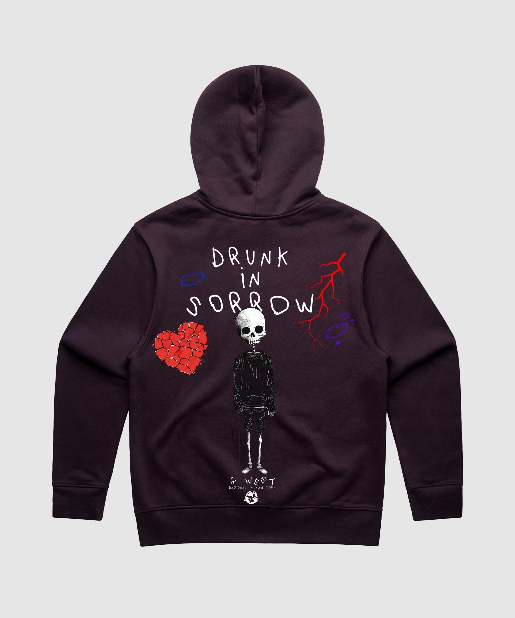 G WEST DRUNK IN SORROW HEAVY PREMIUM HOODIE - 6 COLORS - G West