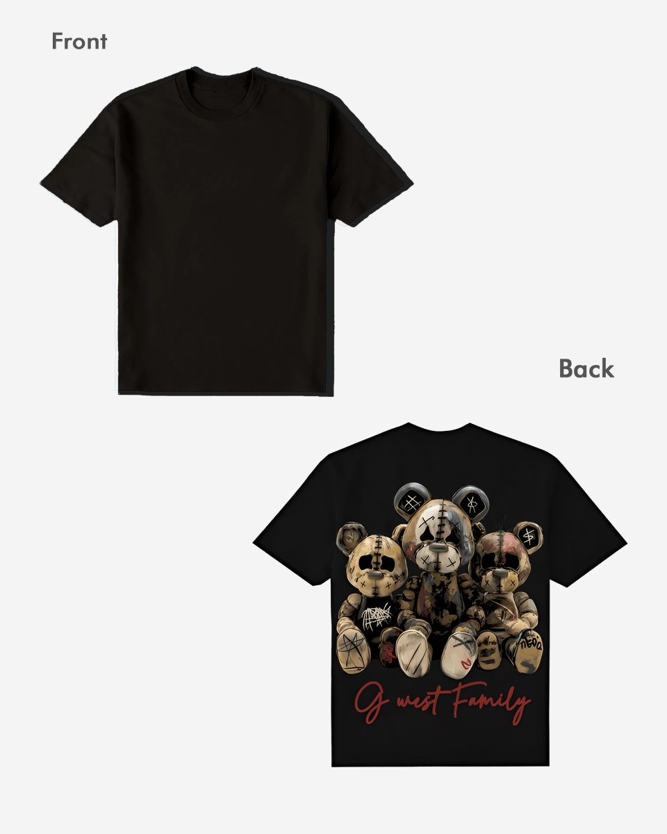 G West Family Black Tee Big and Tall - G West