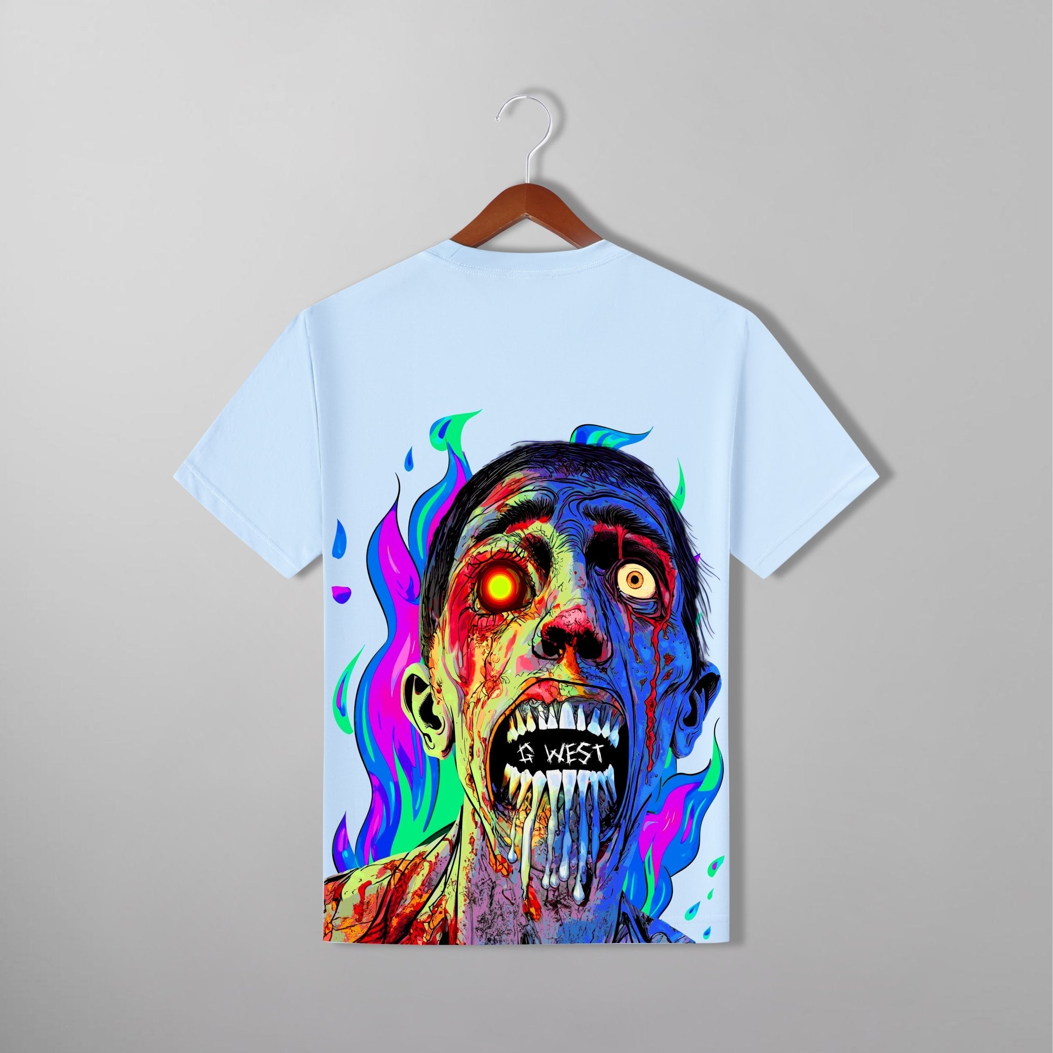 G WEST FLAMING ZOMBIE TEE - G West