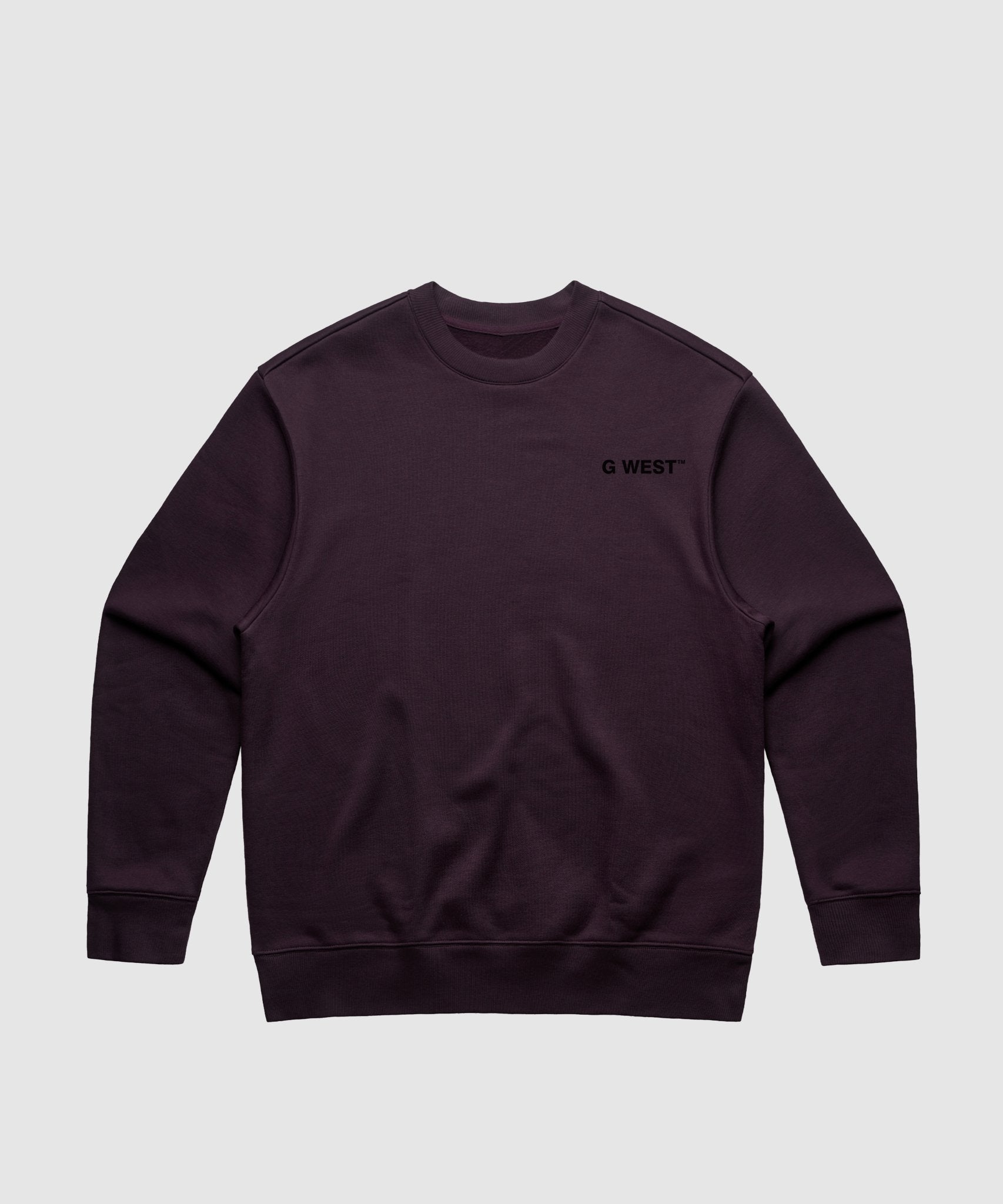 G WEST FORBIDDEN BRAND HEAVY PREMIUM CREWNECK - 6 COLORS - G West