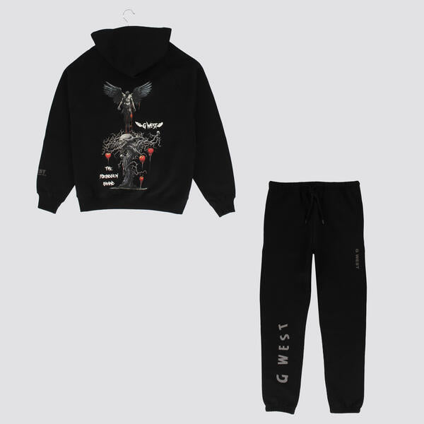 G WEST FORBIDDEN HOODIE & JOGGER :GWRSET5029 - 2 Colors - G West