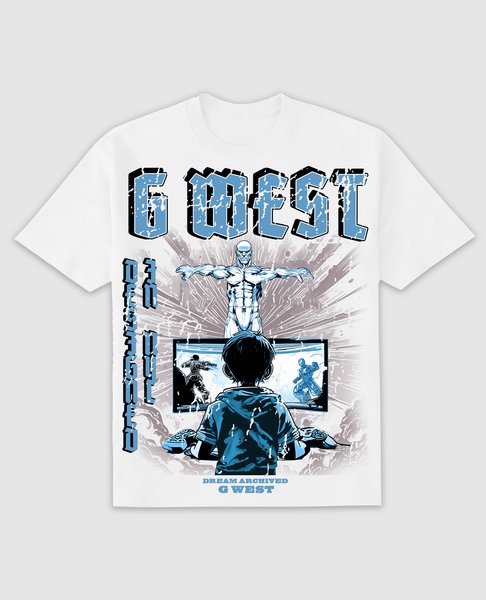 G West Game of G Baby Blue Black Tee GWDTFPPT9071 - G West