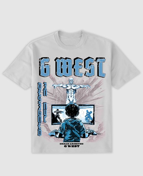 G West Game of G Baby Blue Black Tee GWDTFPPT9071 - G West