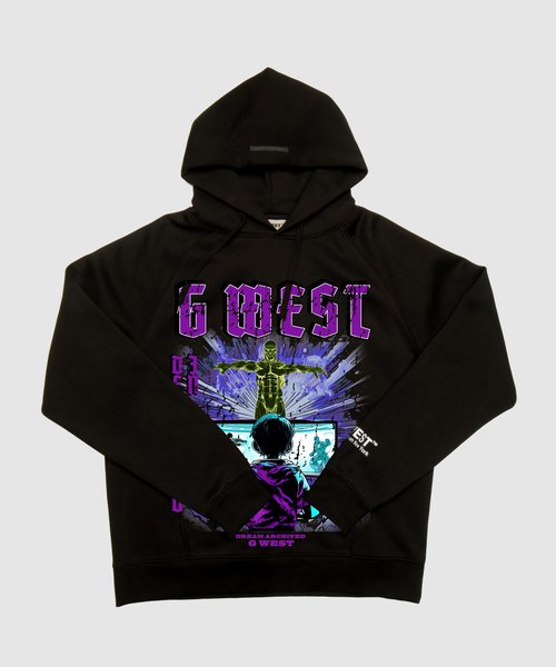 G West Game of G Purple Black Hoodie - G West