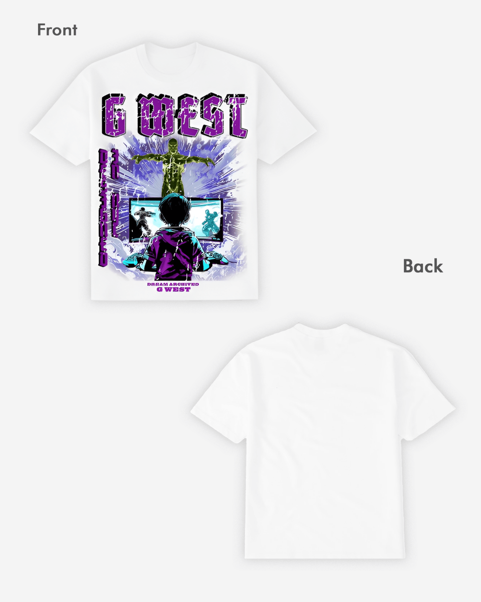 G West Game of G Purple White Tee Big and Tall - G West