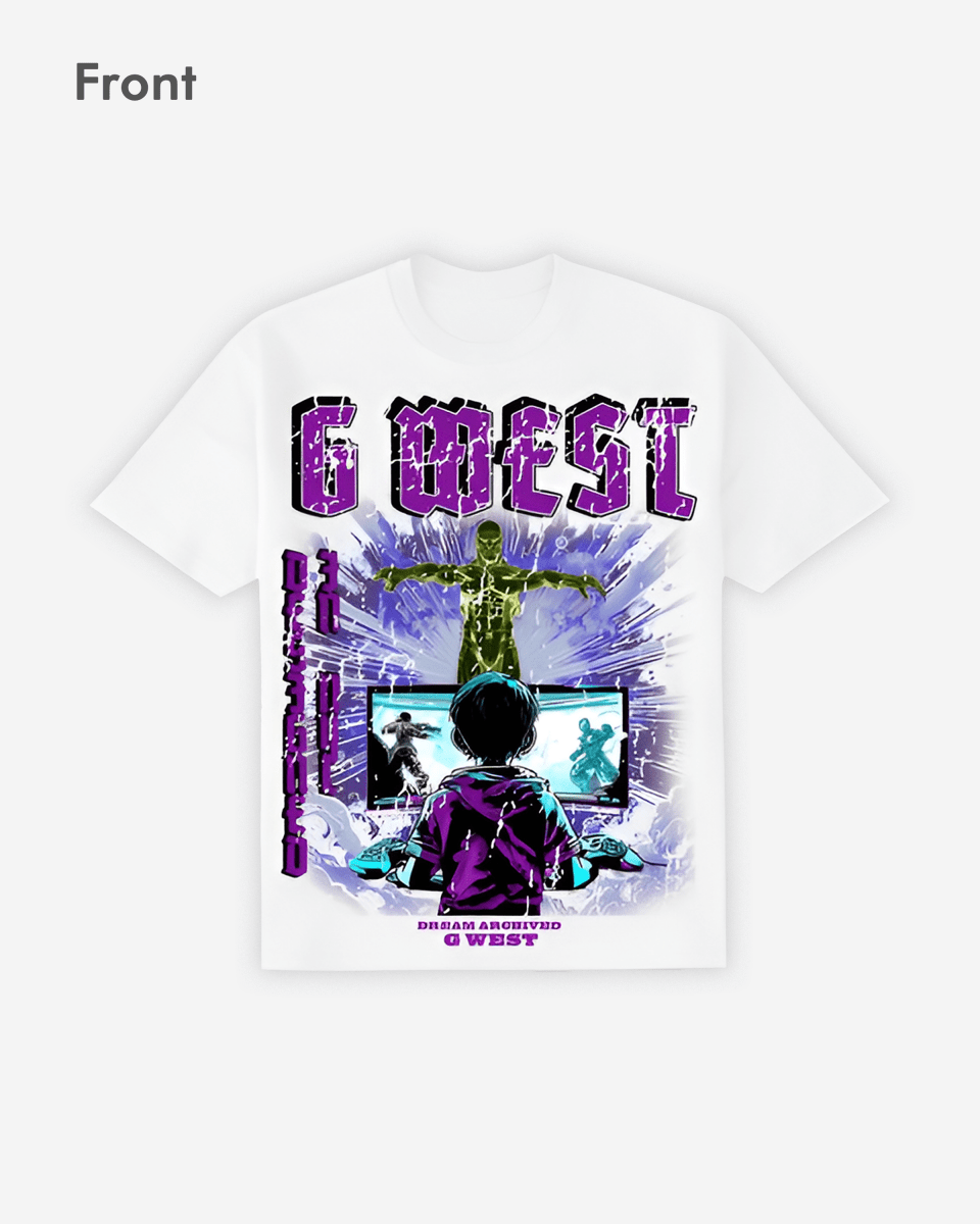 G West Game of G Purple White Tee Big and Tall - G West