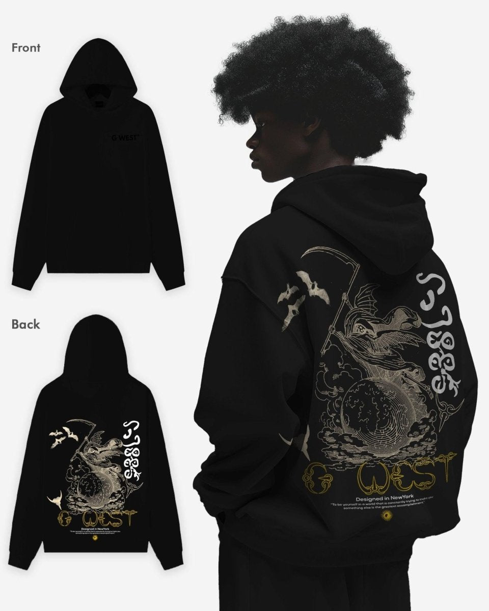 G West Gratitude Reaper Oversized Hoodie - G West