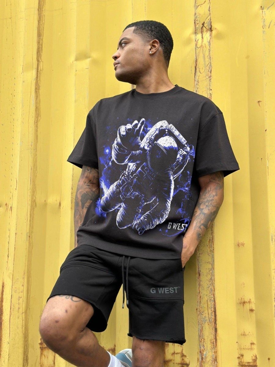 G West “Heavy Weight Oversized” Galaxy Men’S Premium Tee - G West