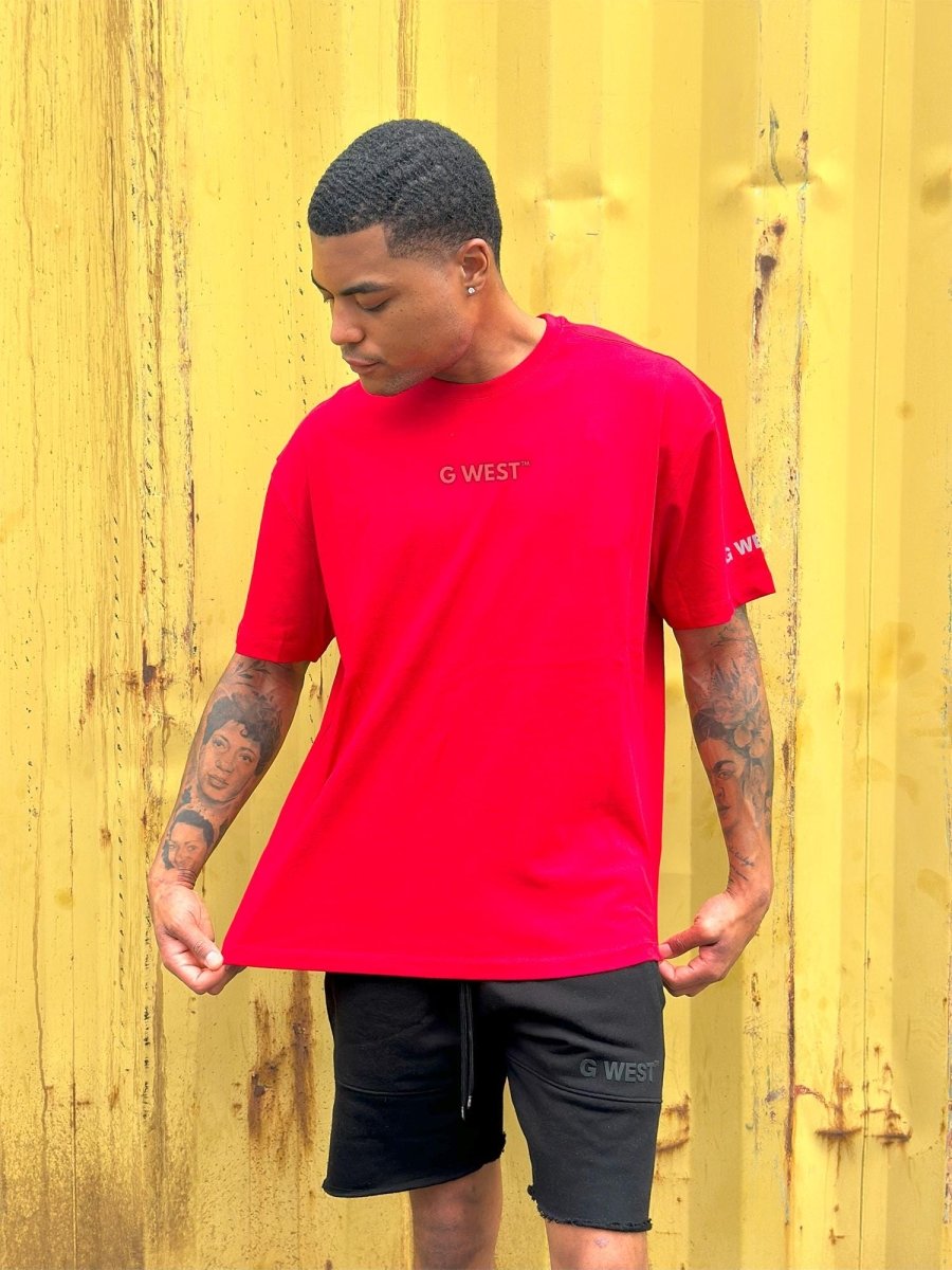 G West Heavyweight Logo Wear Oversized T-Shirt - G West