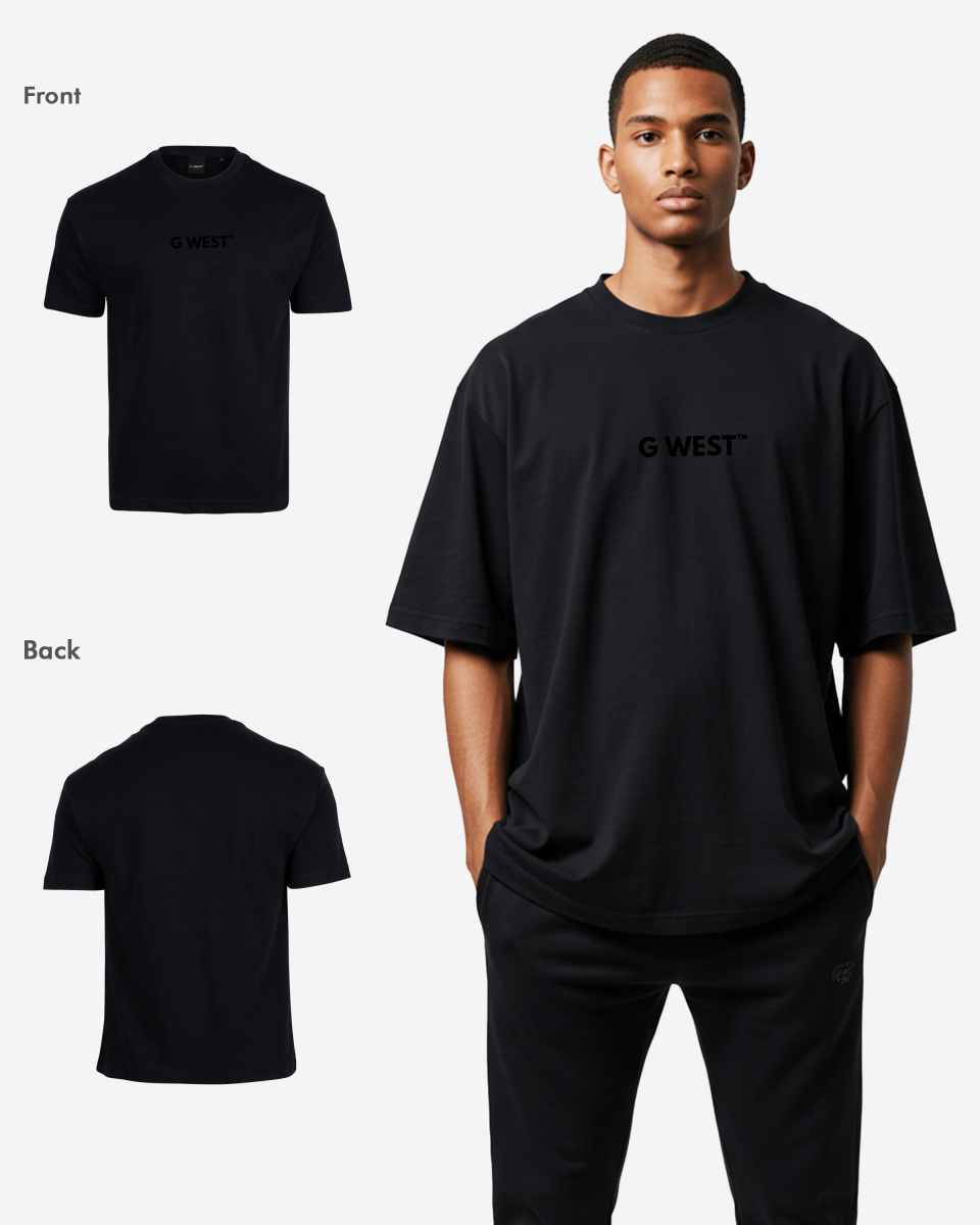 G West Heavyweight Logo Wear Oversized T-Shirt - G West