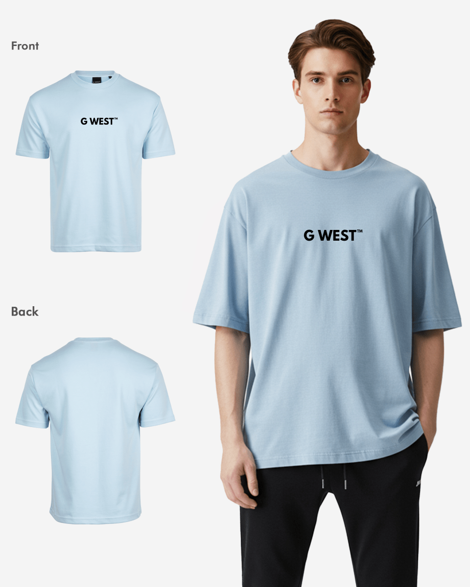 G West Heavyweight Logo Wear Oversized T-Shirt - G West