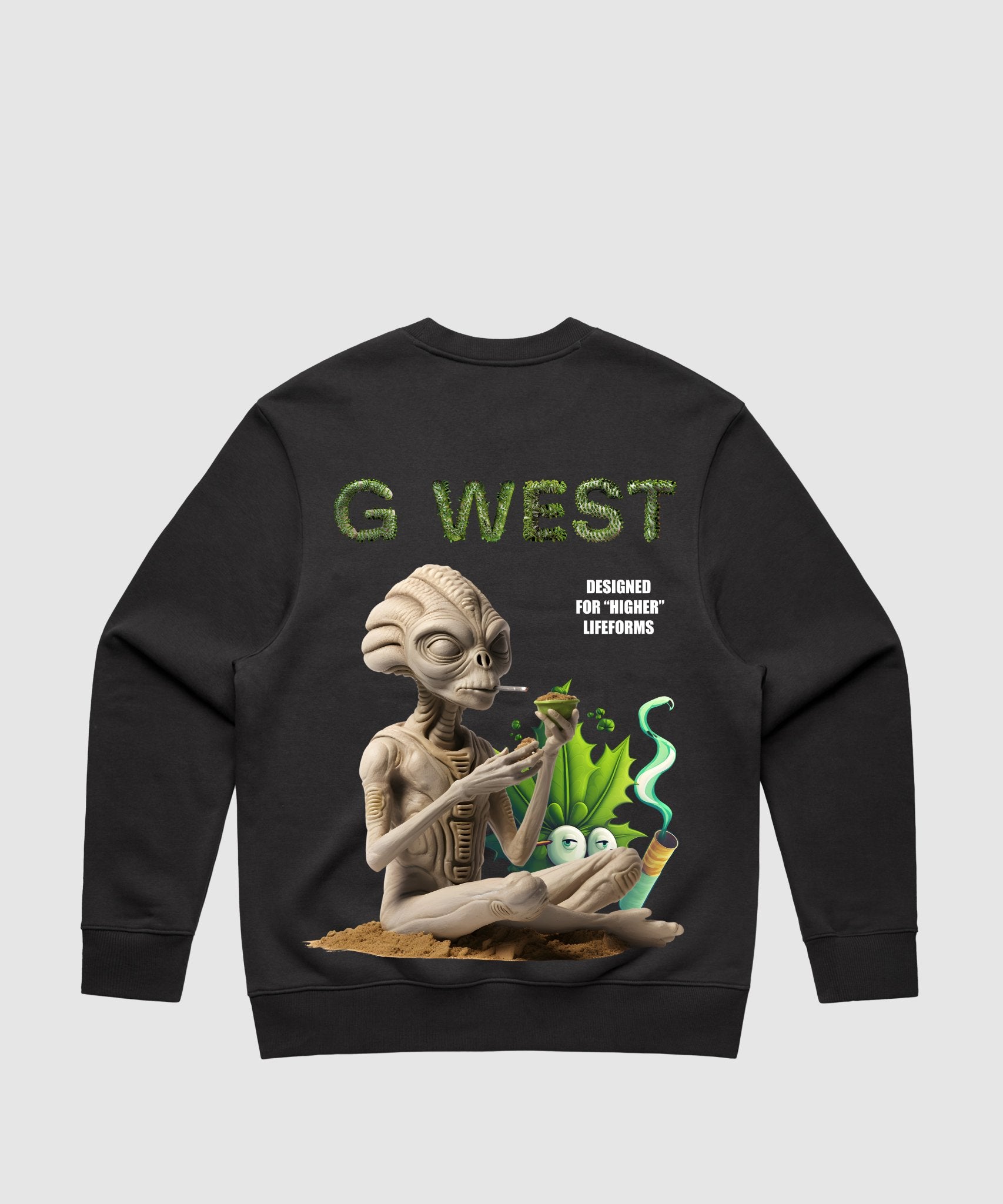 G WEST HIGHER LIFEFROM HEAVY PREMIUM CREWNECK - 6 COLORS - G West