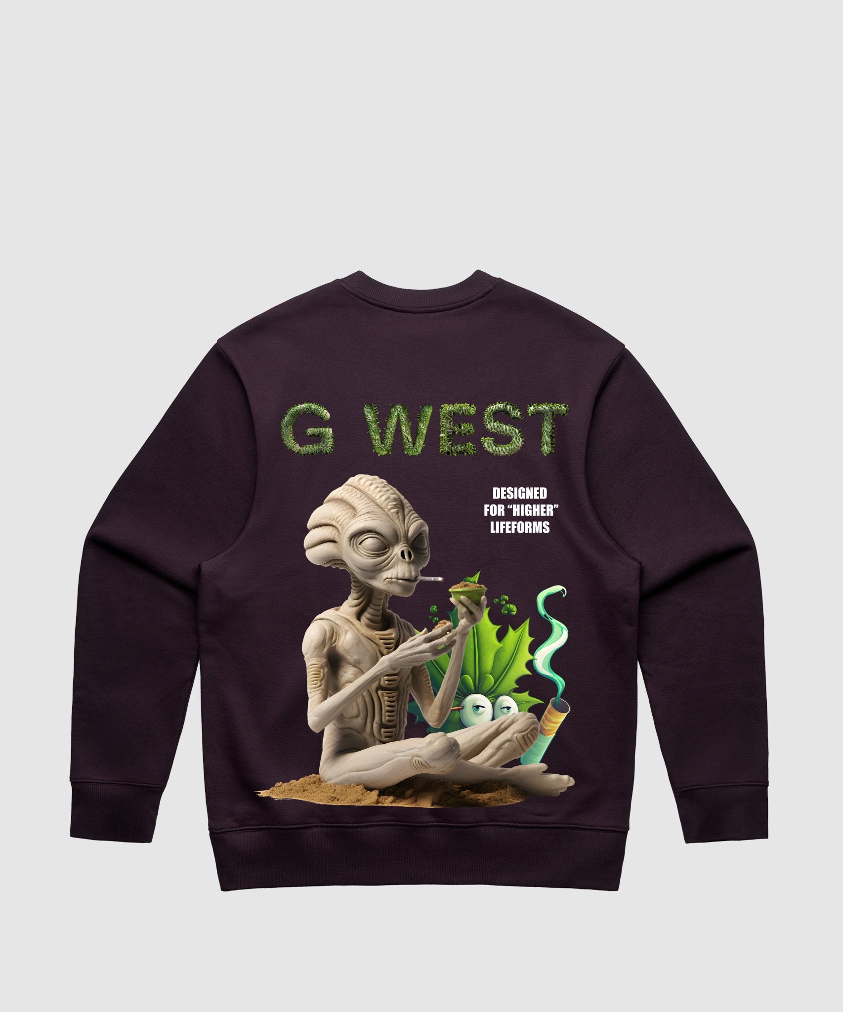 G WEST HIGHER LIFEFROM HEAVY PREMIUM CREWNECK - 6 COLORS - G West