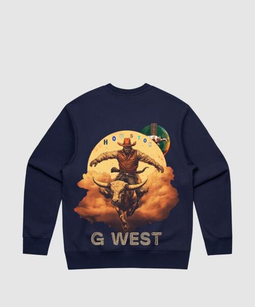 G West Houston Rodeo Heavy Premium Crewneck - 6 Colors - G West