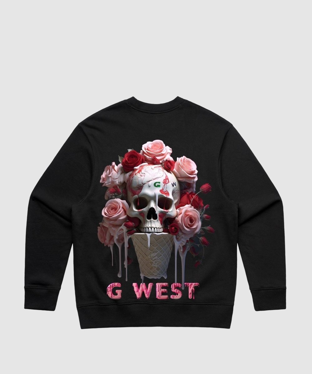 G West Ice Cream Skull Heavy Premium Crewneck - 6 Colors - G West