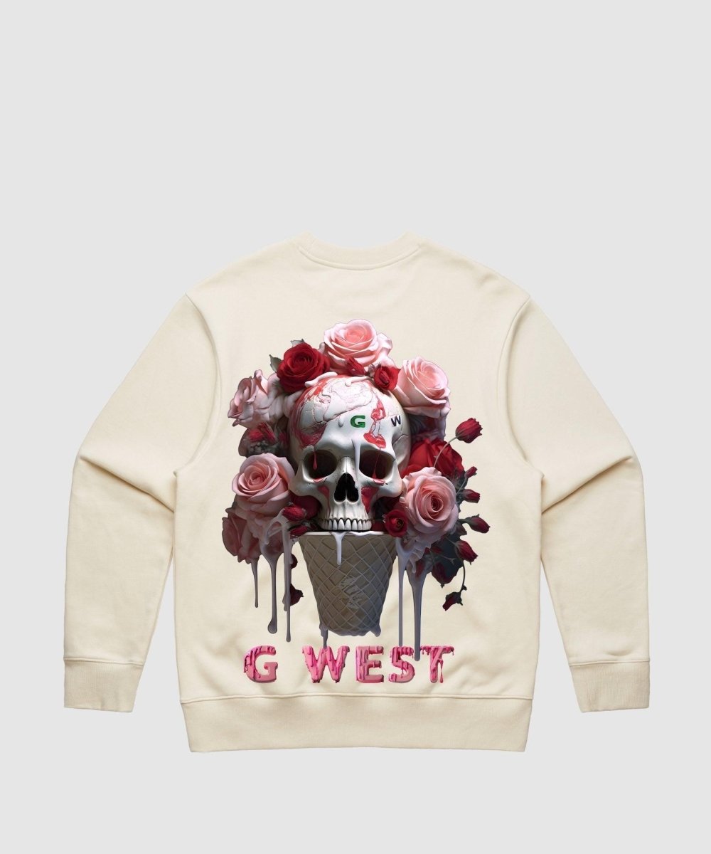 G West Ice Cream Skull Heavy Premium Crewneck - 6 Colors - G West