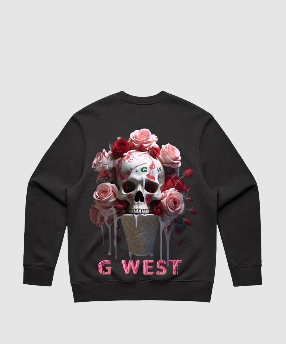 G West Ice Cream Skull Heavy Premium Crewneck - 6 Colors - G West