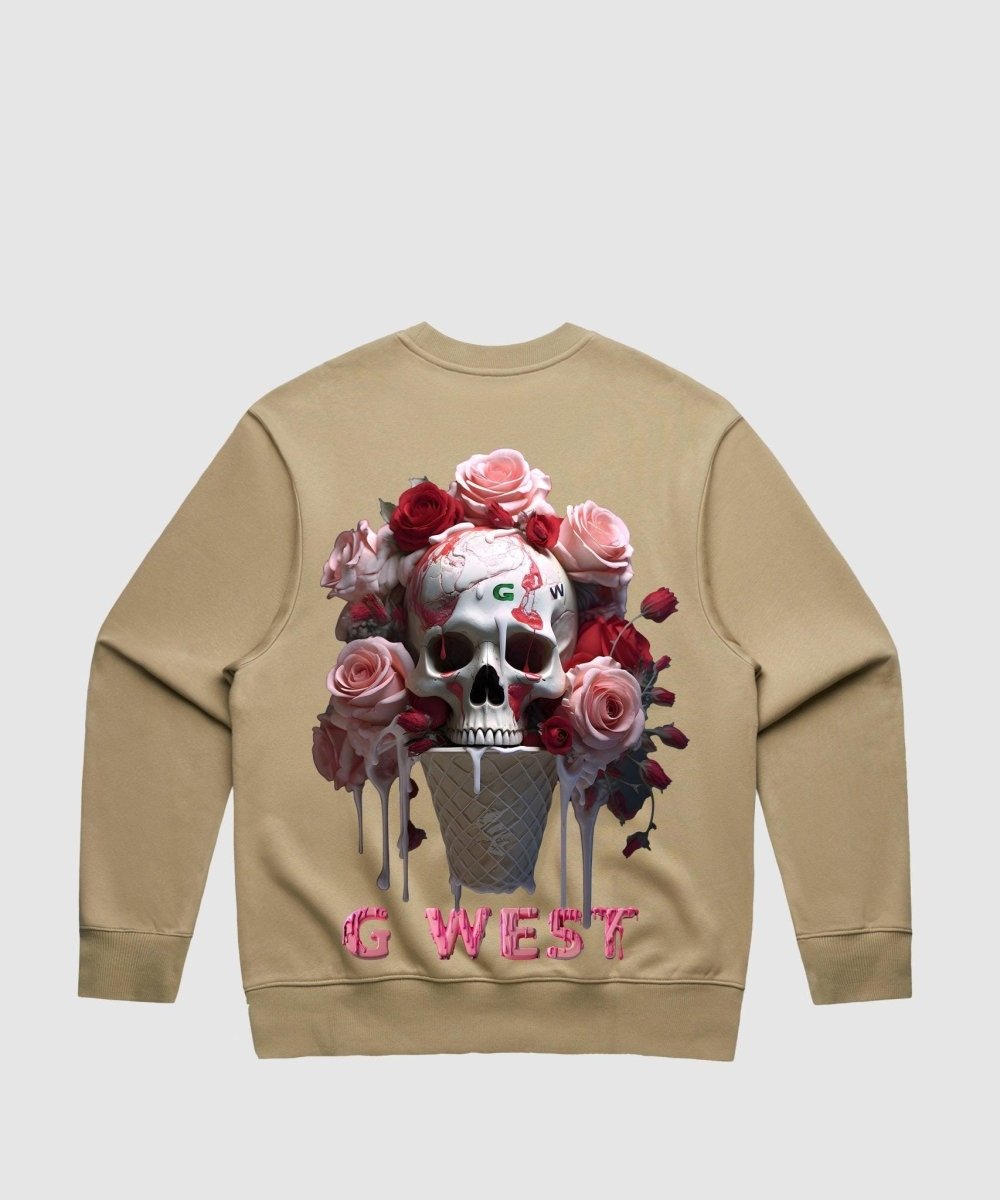 G West Ice Cream Skull Heavy Premium Crewneck - 6 Colors - G West