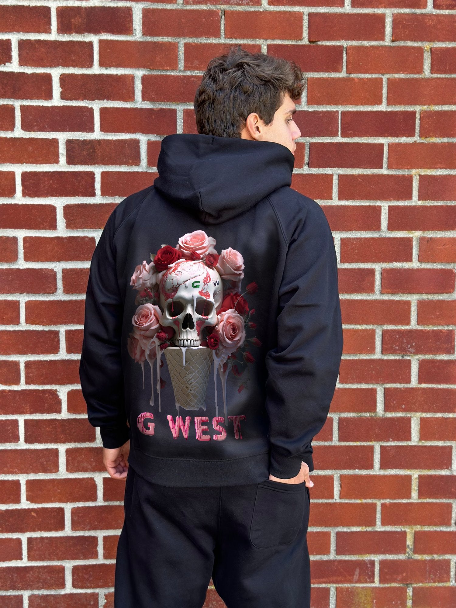 G WEST ICE CREAM SKULL HEAVY PREMIUM HOODIE - 6 COLORS - G West