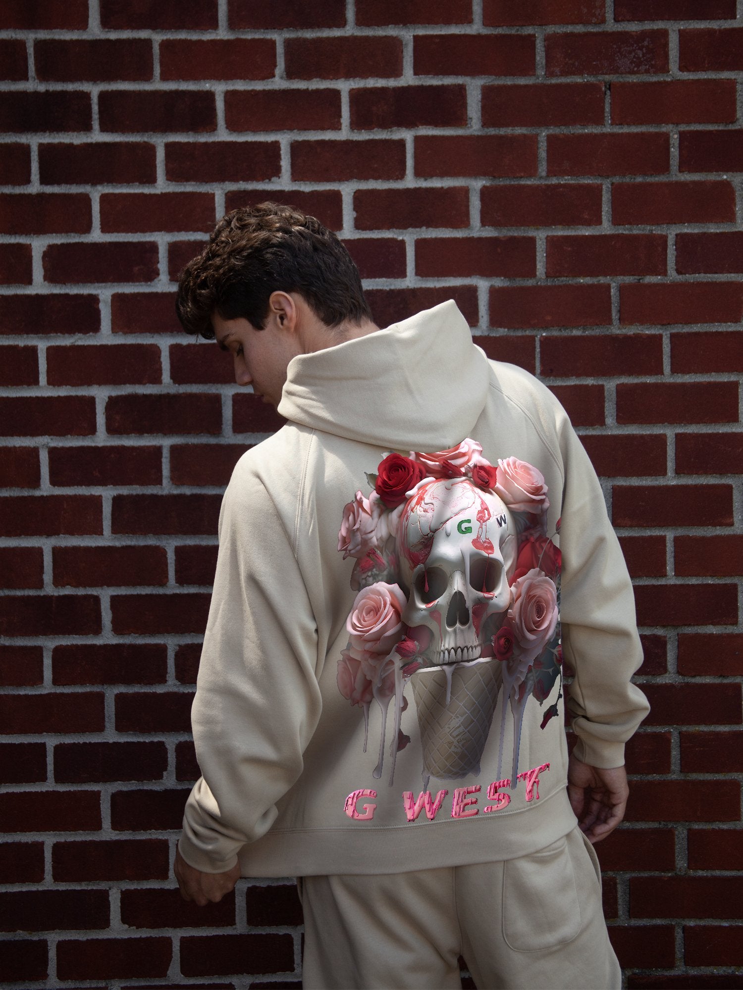 G WEST ICE CREAM SKULL HEAVY PREMIUM HOODIE - 6 COLORS - G West