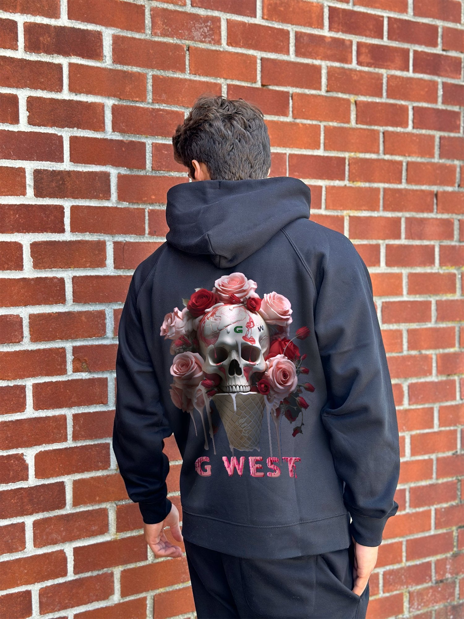 G WEST ICE CREAM SKULL HEAVY PREMIUM HOODIE - 6 COLORS - G West