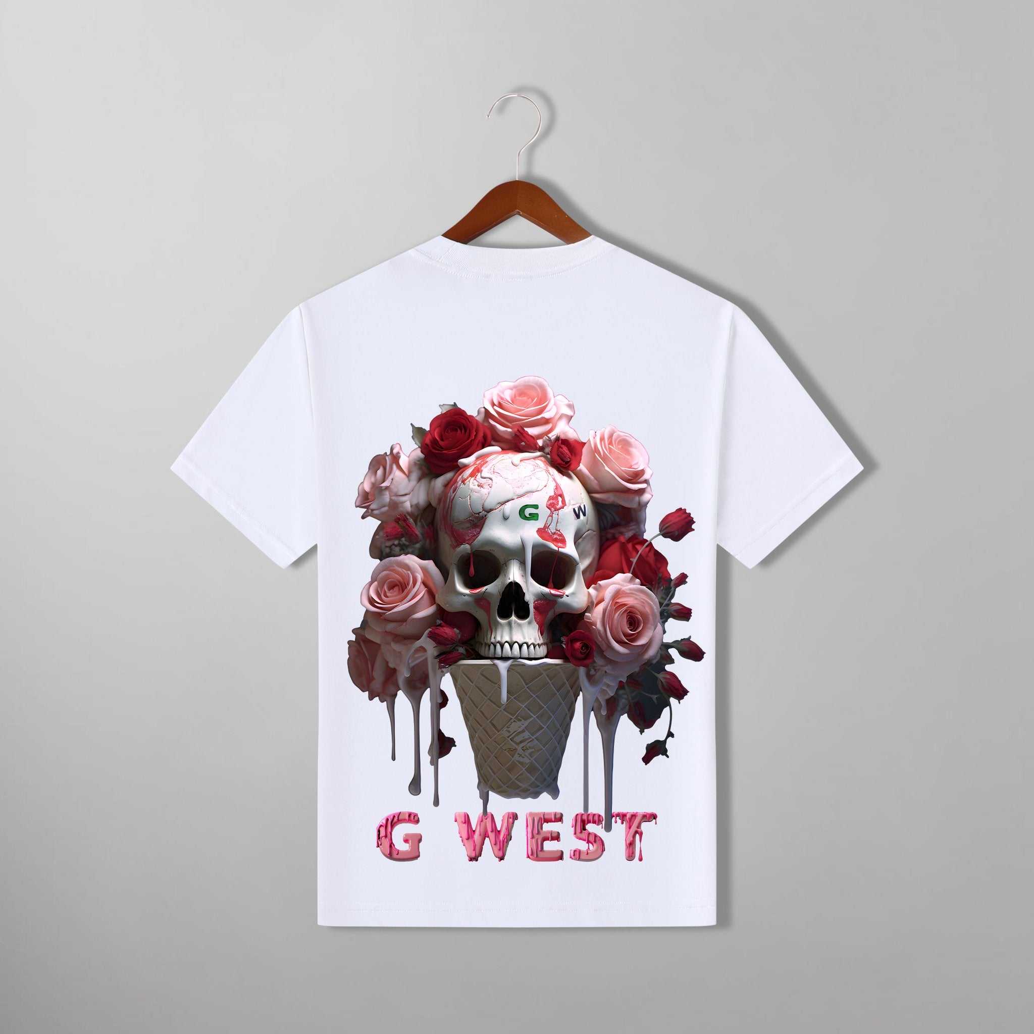 G WEST ICE CREAM SKULL TEE - G West