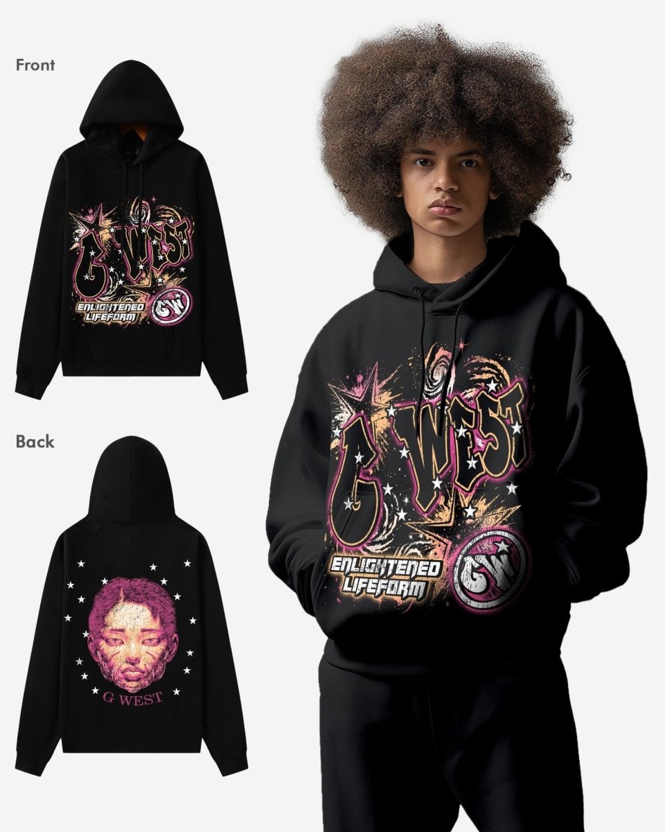 G West Illuminated Soul Double Hit Oversized Hoodie - G West