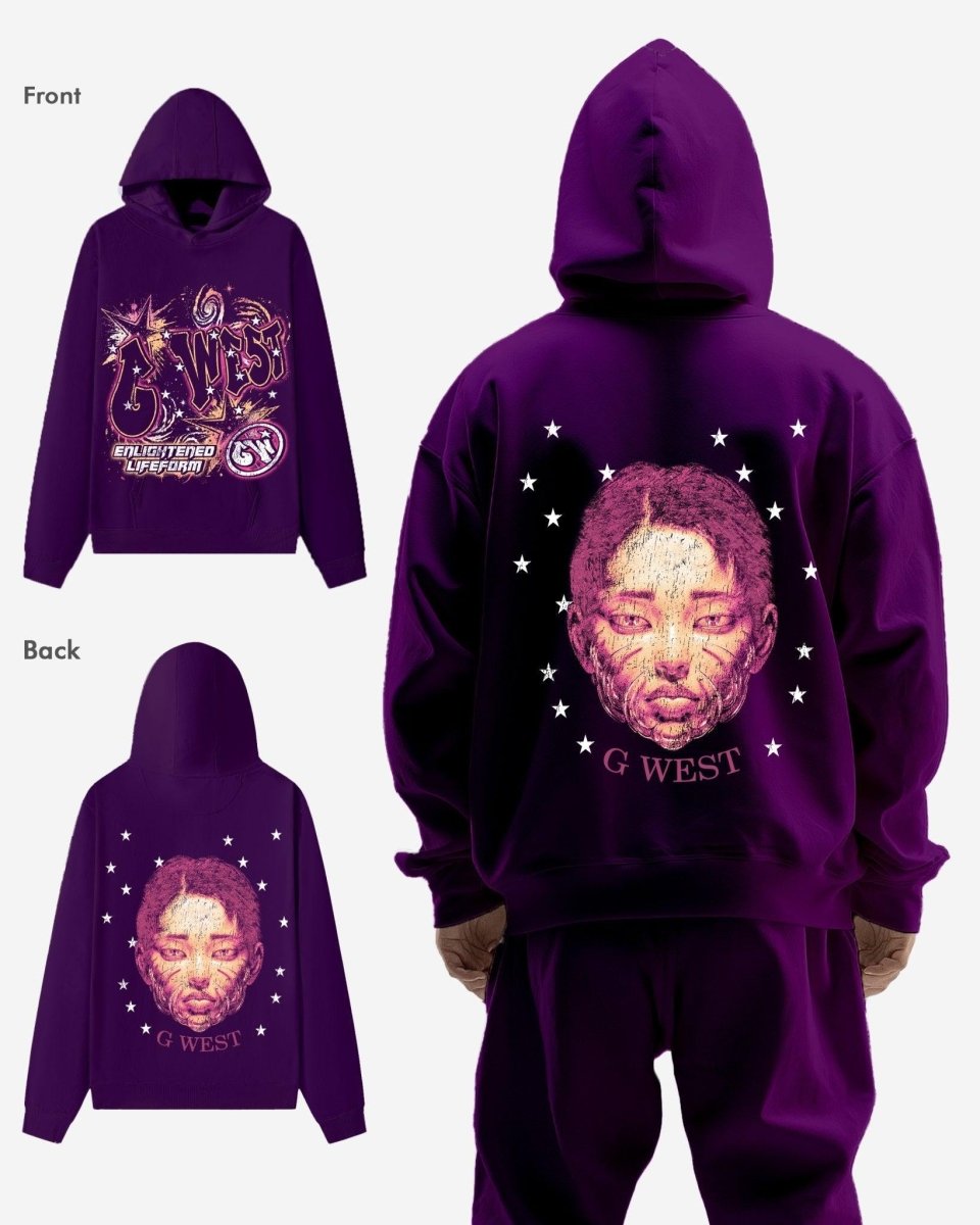 G West Illuminated Soul Double Hit Oversized Hoodie - G West