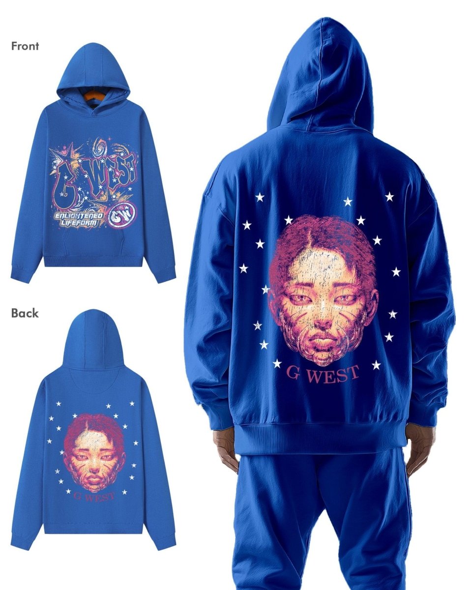 G West Illuminated Soul Double Hit Oversized Hoodie - G West