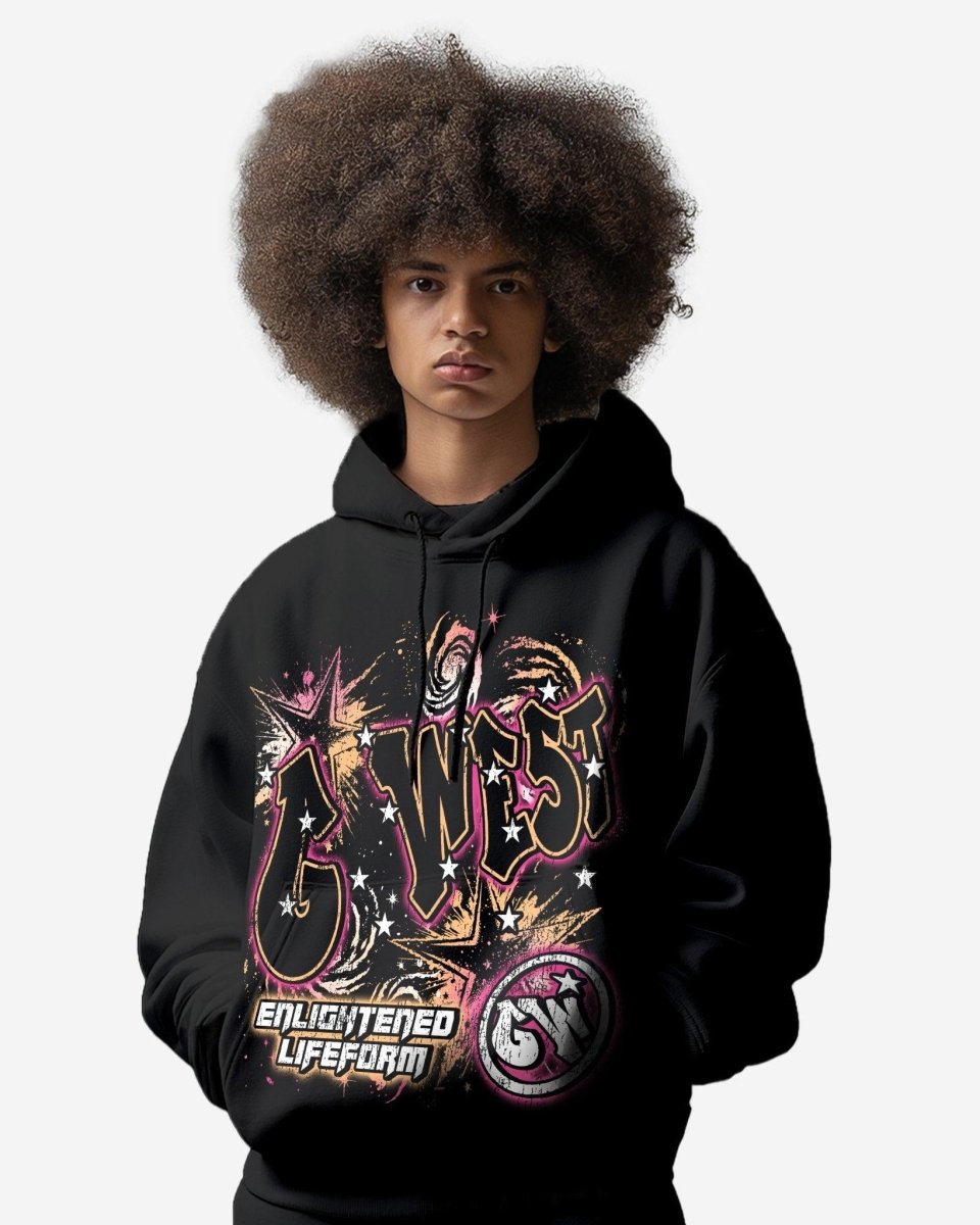 G West Illuminated Soul Double Hit Oversized Hoodie - G West