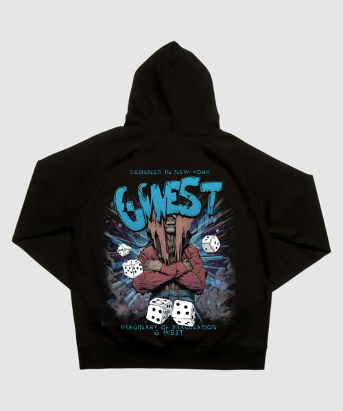 G WEST IMAGINE OF IMAGINATION HOODIE : GWHLHD9028 - 3 COLORS - G West